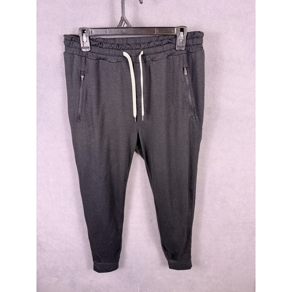 Vuori Mens Joggers Large Black Ponto Performance DreamKnit Sweatpants V438 EUC